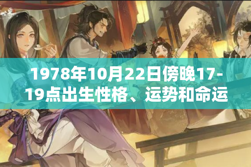 1978年10月22日傍晚17-19点出生性格、运势和命运