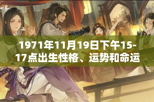 1971年11月19日下午15-17点出生性格、运势和命运