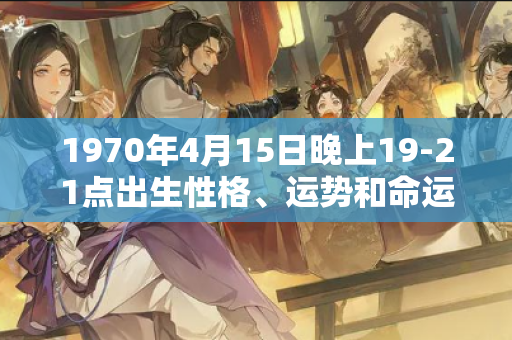 1970年4月15日晚上19-21点出生性格、运势和命运